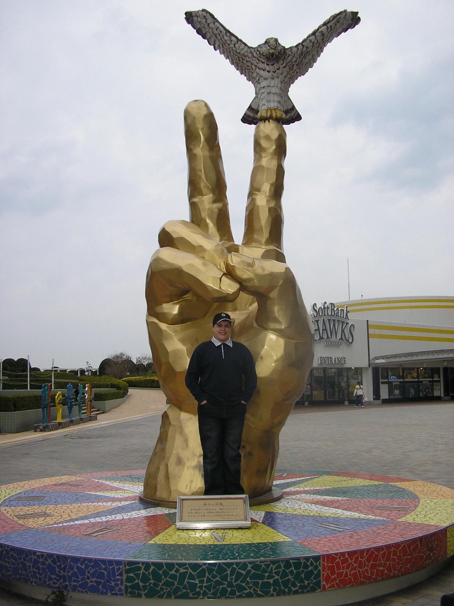 Mike at SeaHawks Dome in Fukuoka Japan